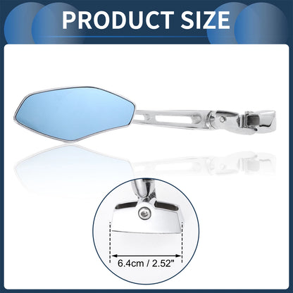 Rear View Mirrors for Suzuki GSXR 600 750 1000 Chrome Silver Tone (2001-2023)