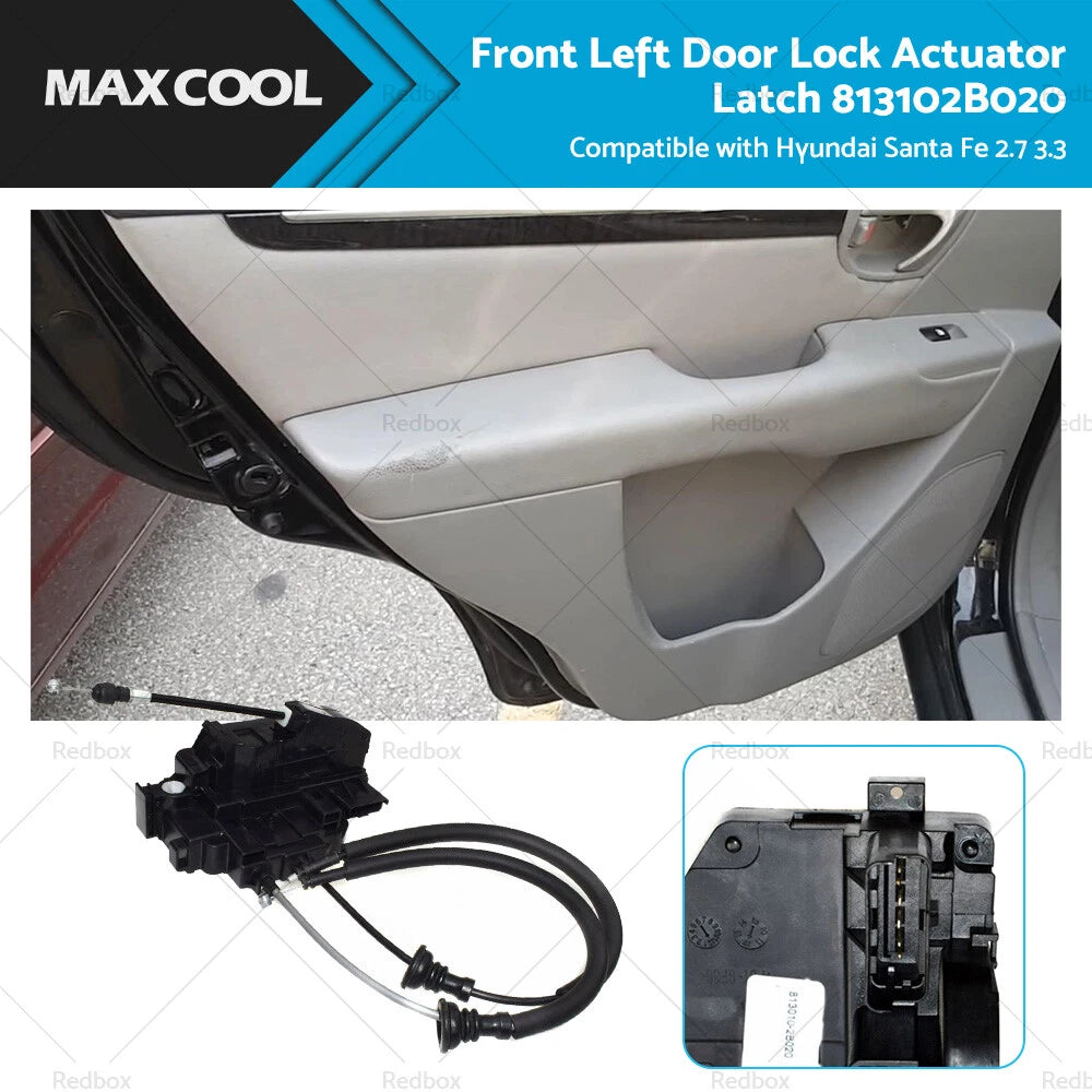 Front Left Door Lock Actuator Latch for Hyundai Santa Fe (2001-2006)