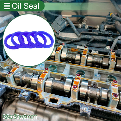 Oil Seal 35x43x6mm TPU Rotary Shaft Seal 5 Pcs