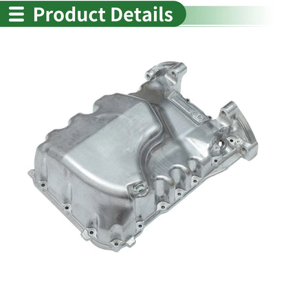 1 Pcs Engine Oil Pan for Acura MDX V6 3.5L Aluminum (2016-2020)