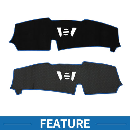 Dashboard Cover Mat for BMW X5 2023-2024 Sun Protector Black Blue