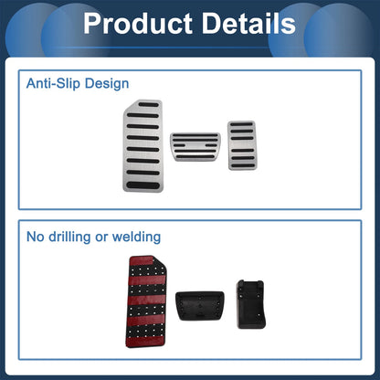 3 x Automatic Foot Accelerator Pedal Covers for Honda Accord (2016-2022)