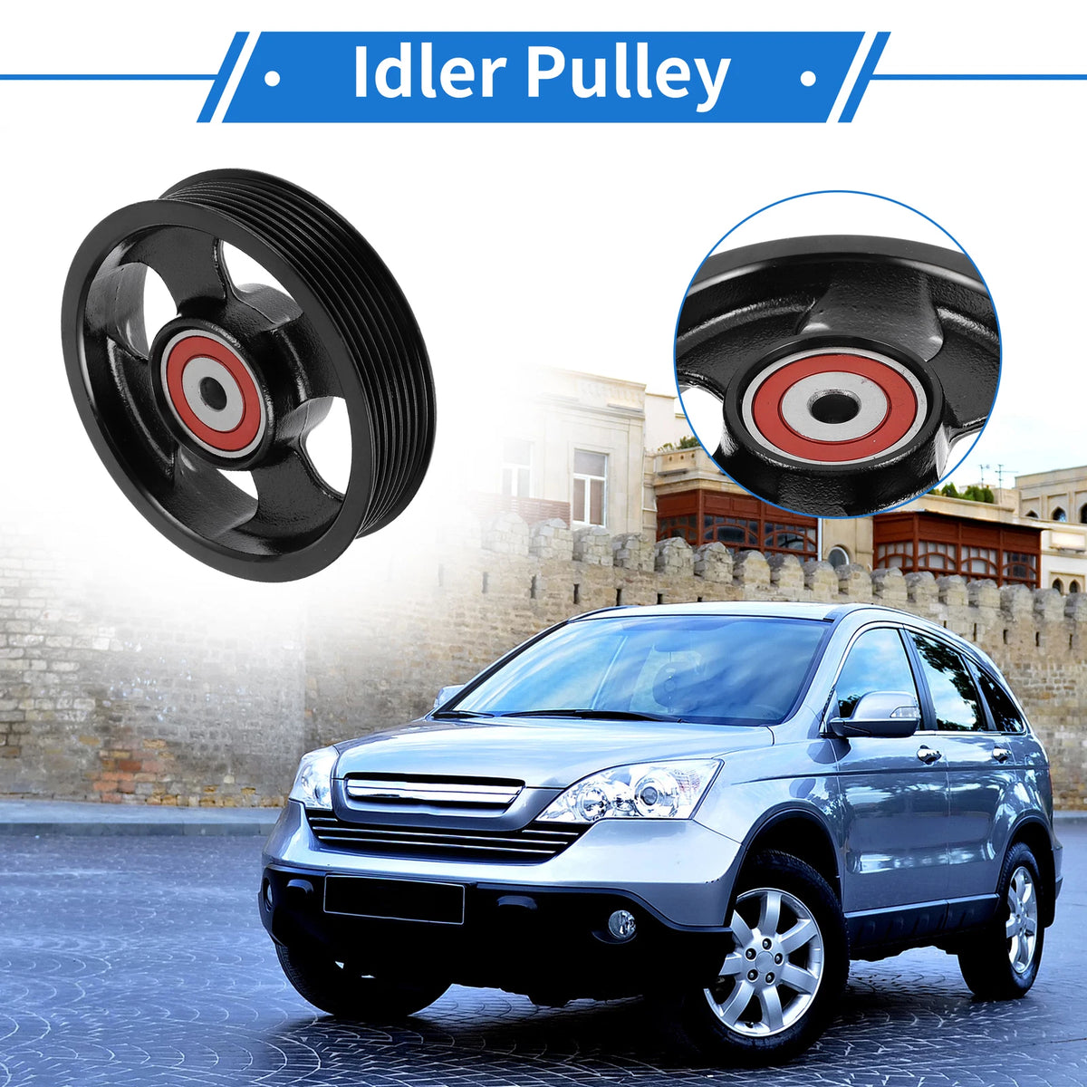 Drive Belt Idler Pulley for Toyota RAV4 (2006-2008) 1 x Quality Replacement