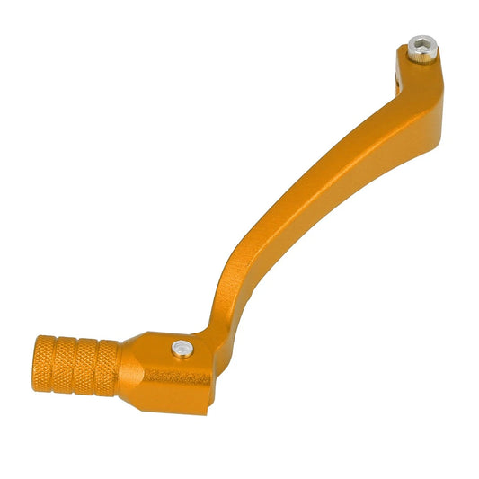 0.39" Aluminum Alloy Motorcycle Shift Lever Folding Gear Shifter Gold Tone for Make Model