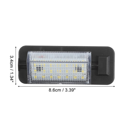 2 x Car LED License Plate Lights for BMW 318i (1992-1998)