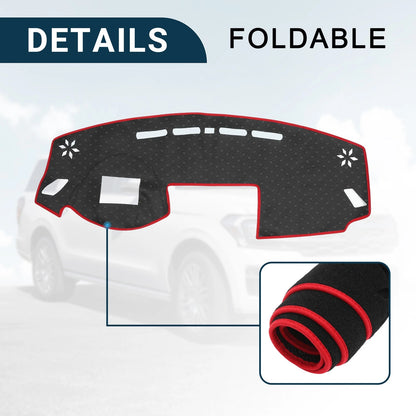 Dash Cover Mat for Mitsubishi Eclipse Cross (2017-2022) - Red