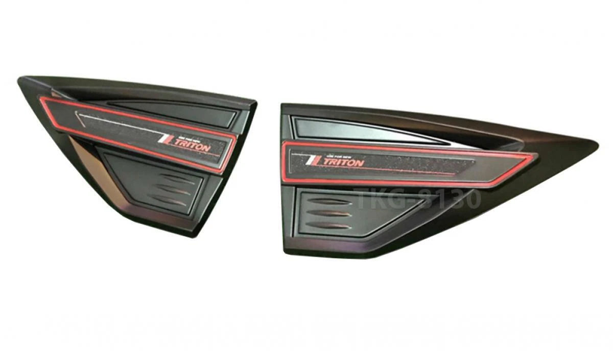 Black Side Wing Air Vent Fender Cover for Mitsubishi L200 Triton (2019-2020)