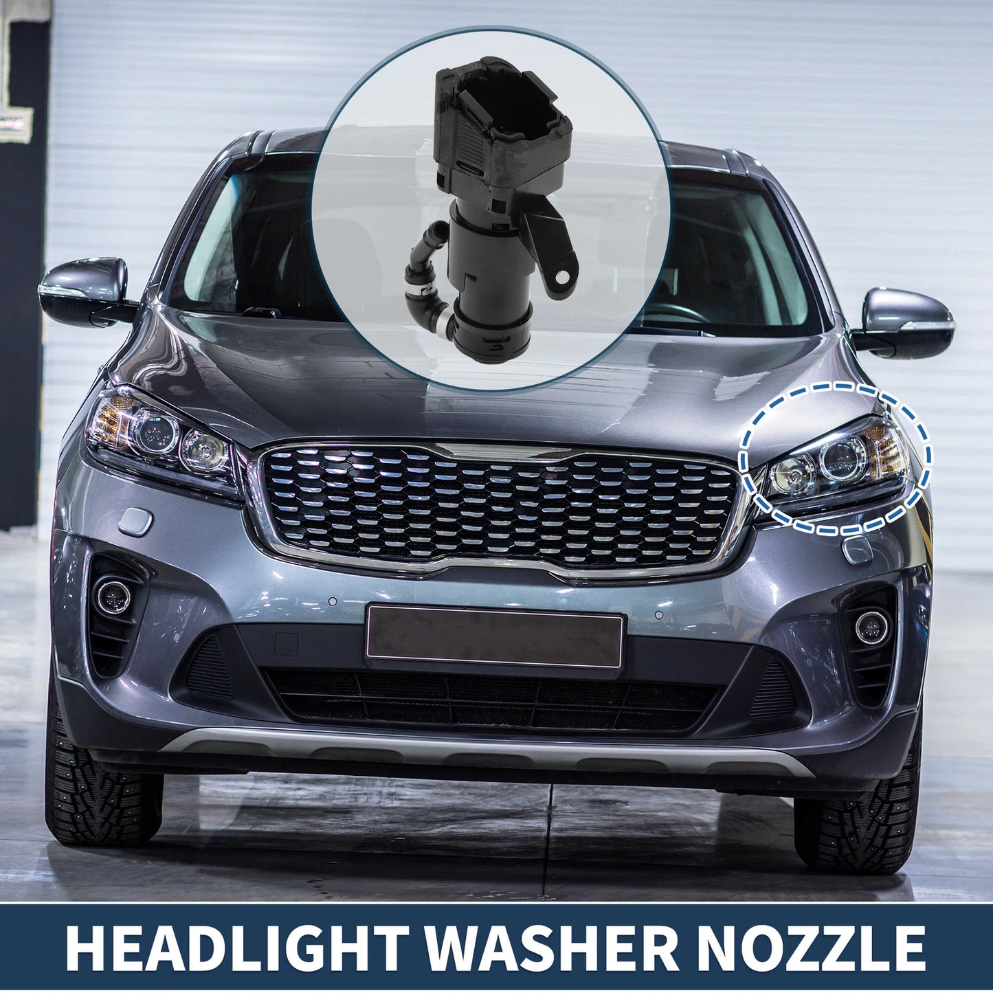 Front Driver Side Headlight Washer Nozzle for Mazda 3 (2008-2014)