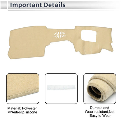 Dash Cover Mat for Mazda CX-30 20-24 HUD Sun Protector Pad Beige