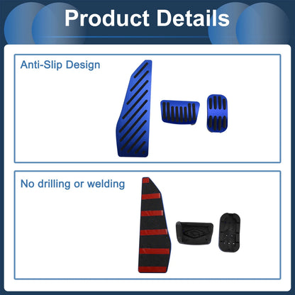 3 x Automatic Foot Accelerator Pedal Covers for Toyota Corolla Cross (2022)
