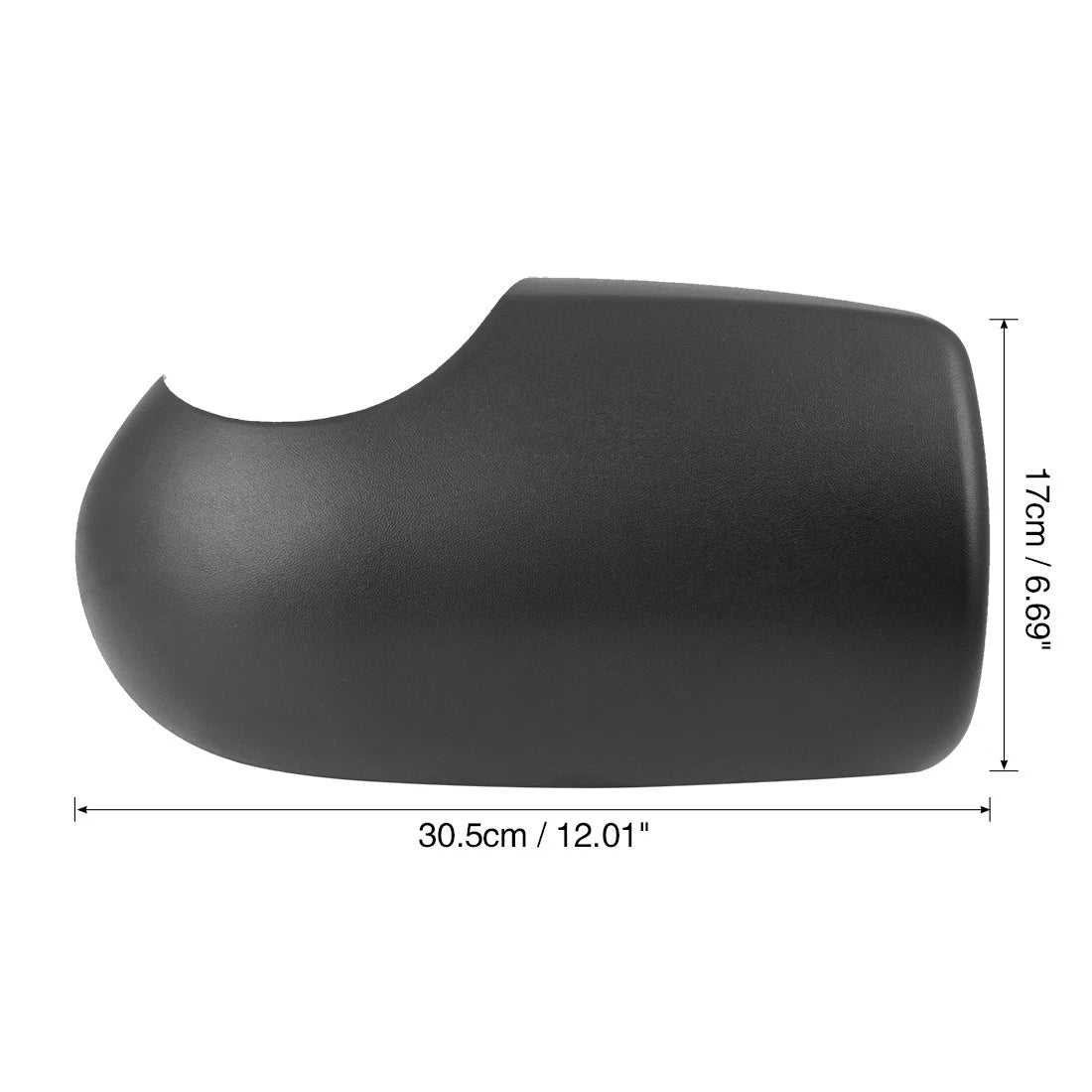 Left Side Wing Door Mirror Cover Black for Ford Transit MK6 MK7 (2000-2014)