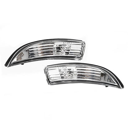 Side Wing Mirror Indicator Light Lens Cover Pair for Ford Fiesta (2008-2017)