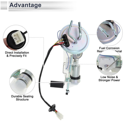 Fuel Pump Assembly for Ford Escort, Mercury Tracer L4 1.8L (1994-1996)