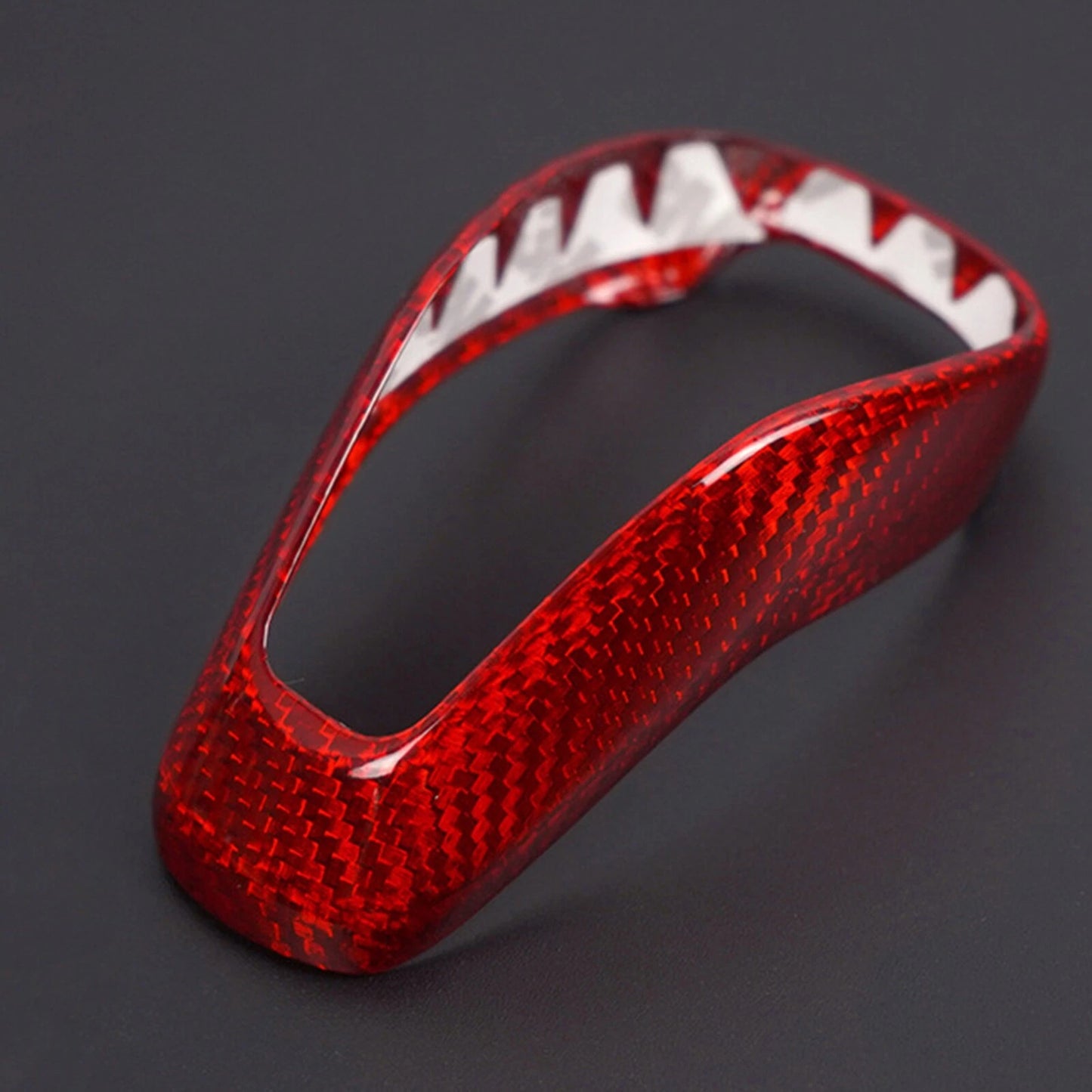 Red Carbon Fiber Gear Shift Knob Trim for Subaru Forester/Outback/Impreza (2014-2023)