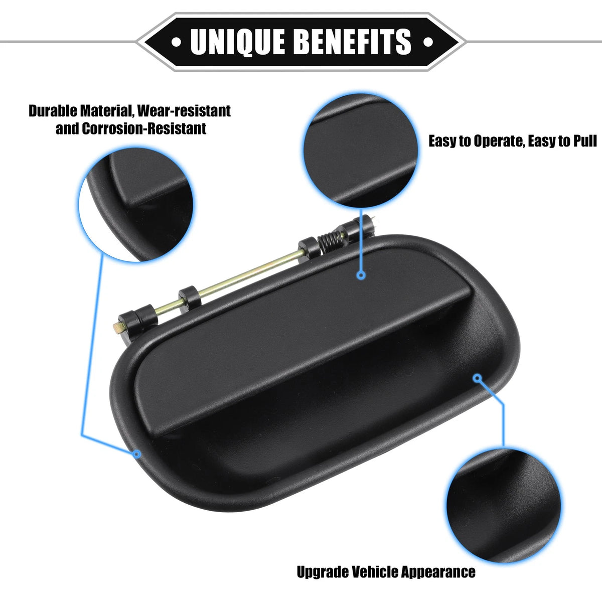 Car Exterior Door Handle 2 x Left Right Side for ISUZU NPR HPR-HD