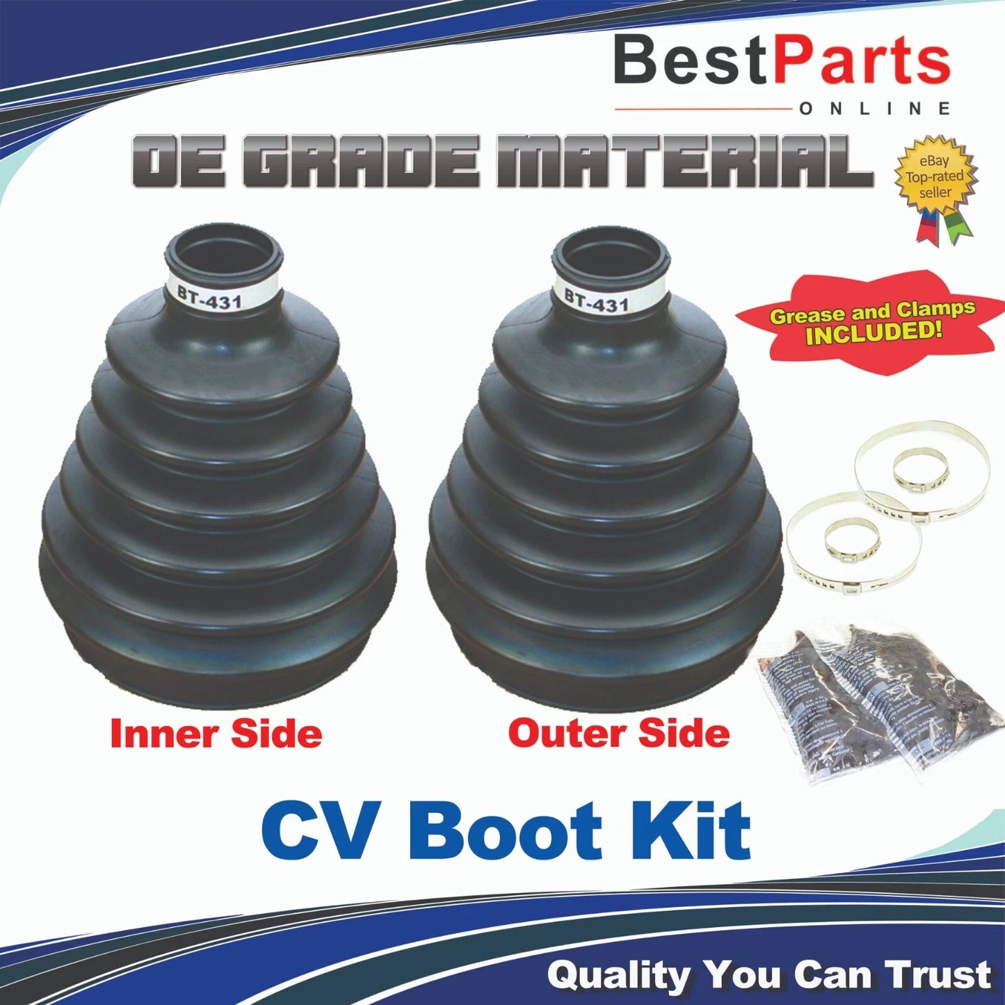 2 x CV Axle Boot Repair for Hyundai Santa Fe (2013–2016)