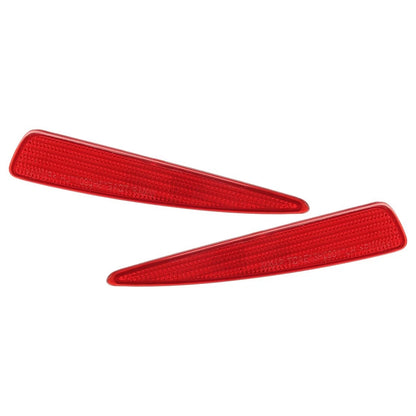 Red Rear Bumper Reflectors 2 x for Toyota Auris