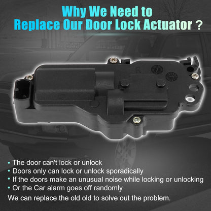 Power Door Lock Actuator Motor Front Right for Ford Expedition (1997-2002)