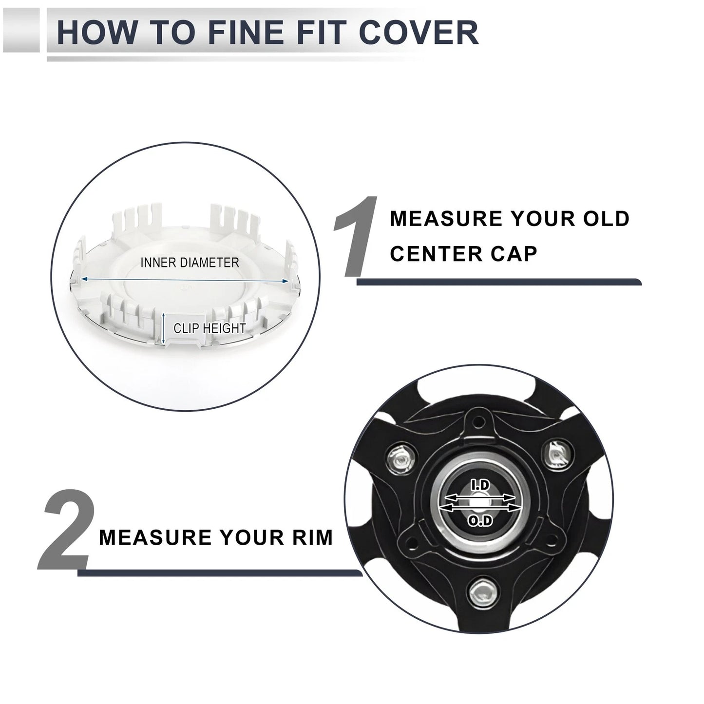 Wheel Center Caps for Chevrolet Silverado 1500 Silver-Tone Plastic (2007-2013)