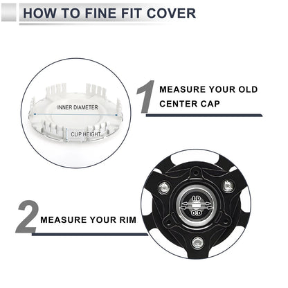Wheel Center Caps for Chevrolet Silverado 1500 Silver-Tone Plastic (2007-2013)