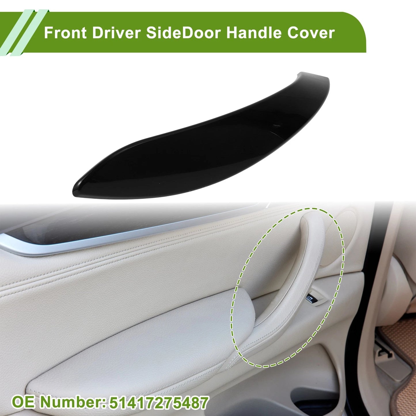 Door Panel Handle Trim Cover for BMW 3 Series F30 (2012-2018)