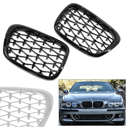 Honeycombe Style Front Bumper Mesh Grille for BMW E39 5-Series (1999-2003)