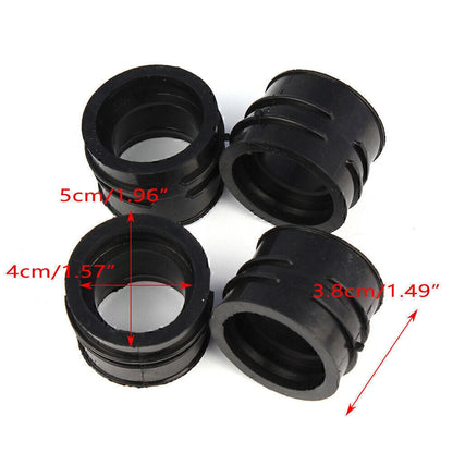 4x Carburetor Intake Manifold Boots for Kawasaki GPZ900R Ninja (1990-1994)