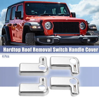 4pcs Hardtop Roof Removal Switch Handle Covers for Jeep Wrangler (2007-2018)