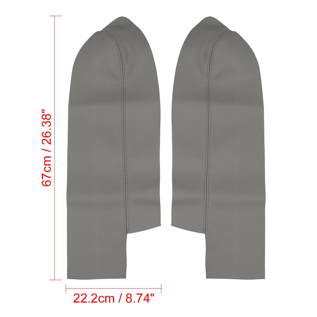1 Pair Synthetic Leather Front Door Armrest Covers for Honda CR-V (2007-2012)