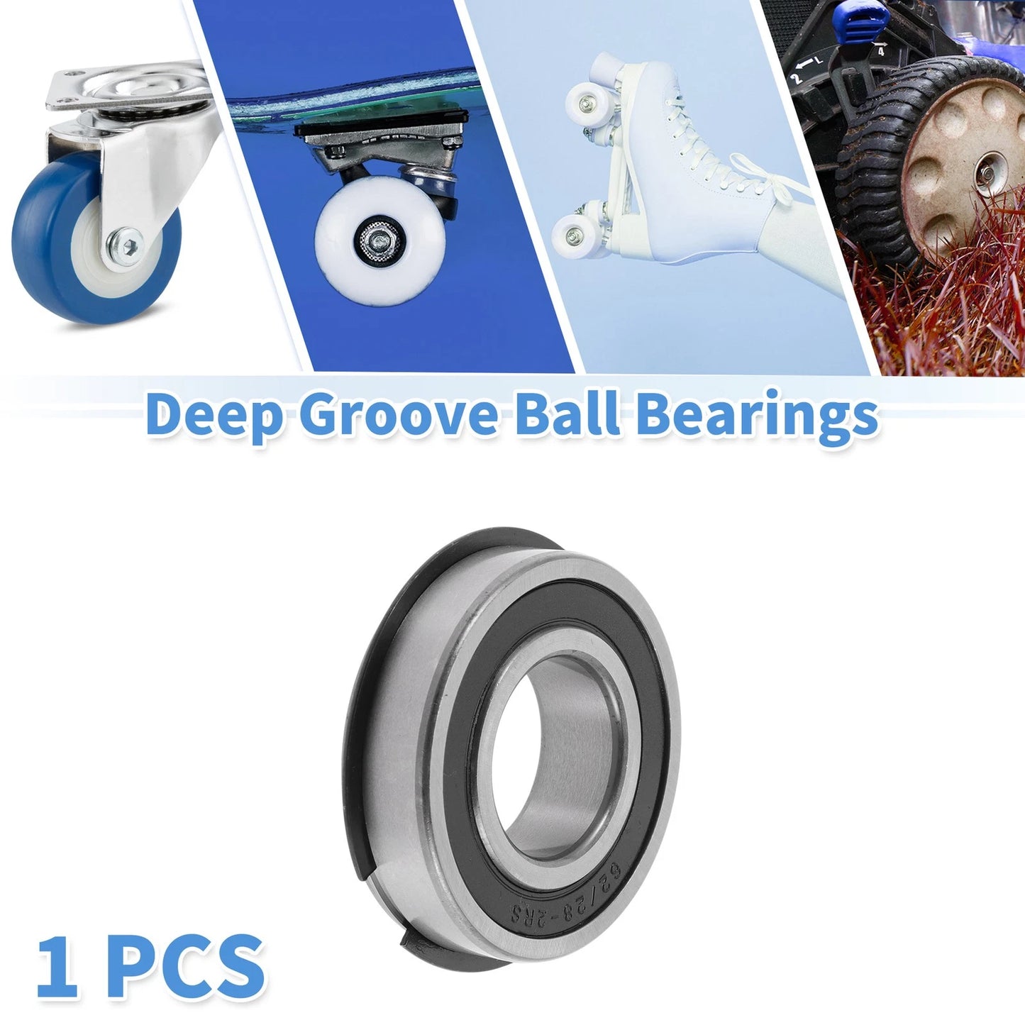 28x58x16mm Deep Groove Ball Bearings 1Pc for Scooter Skateboard Wheel