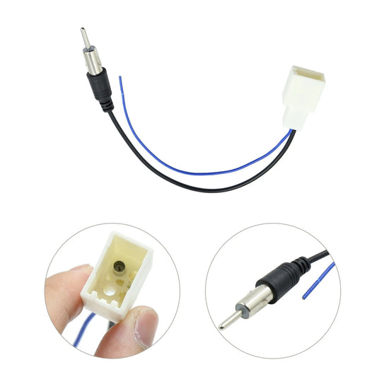 12V Car Radio Antenna Wire Harness Female Adapter Connector Cable for Toyota