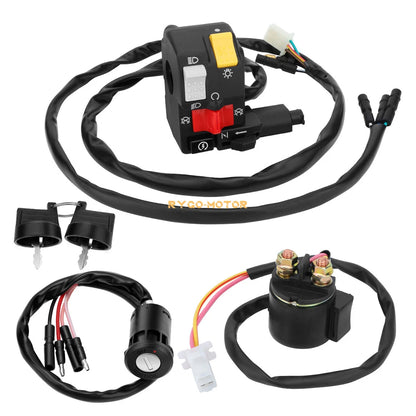 Handlebar Key Starter Relay Switch for Honda FourTrax 300 TRX300/TRX300FW
