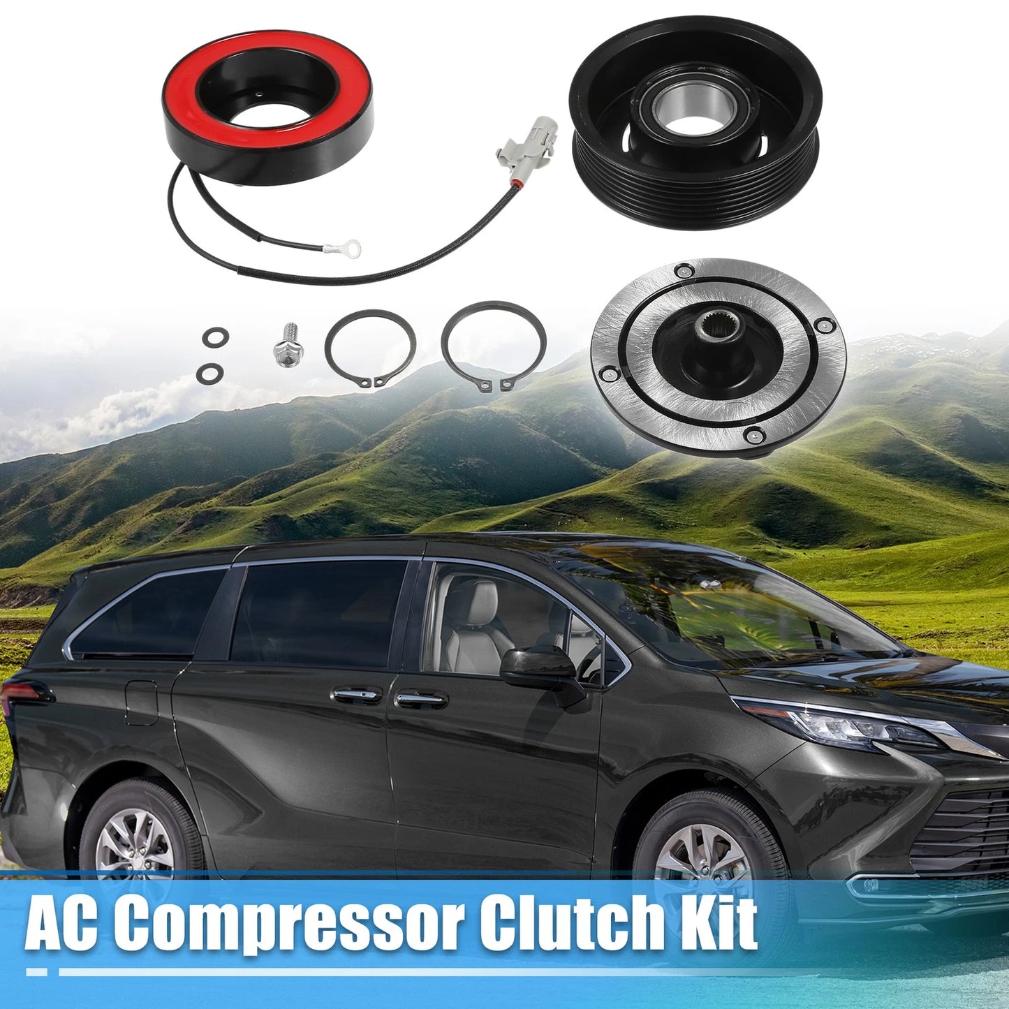 AC Compressor Clutch for Toyota Sienna 3.5L 6Cyl (2011-2016)