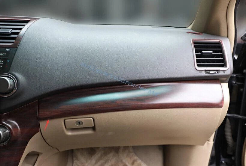 Peach Wood Grain Dash Gear Shift Side Cover for Toyota Highlander (2008–2013)