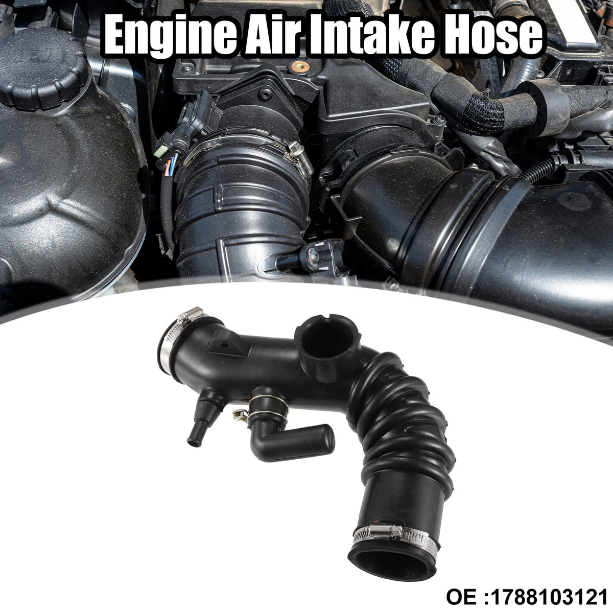 Car Engine Air Intake Hose for Toyota Camry (1997-1999) Black