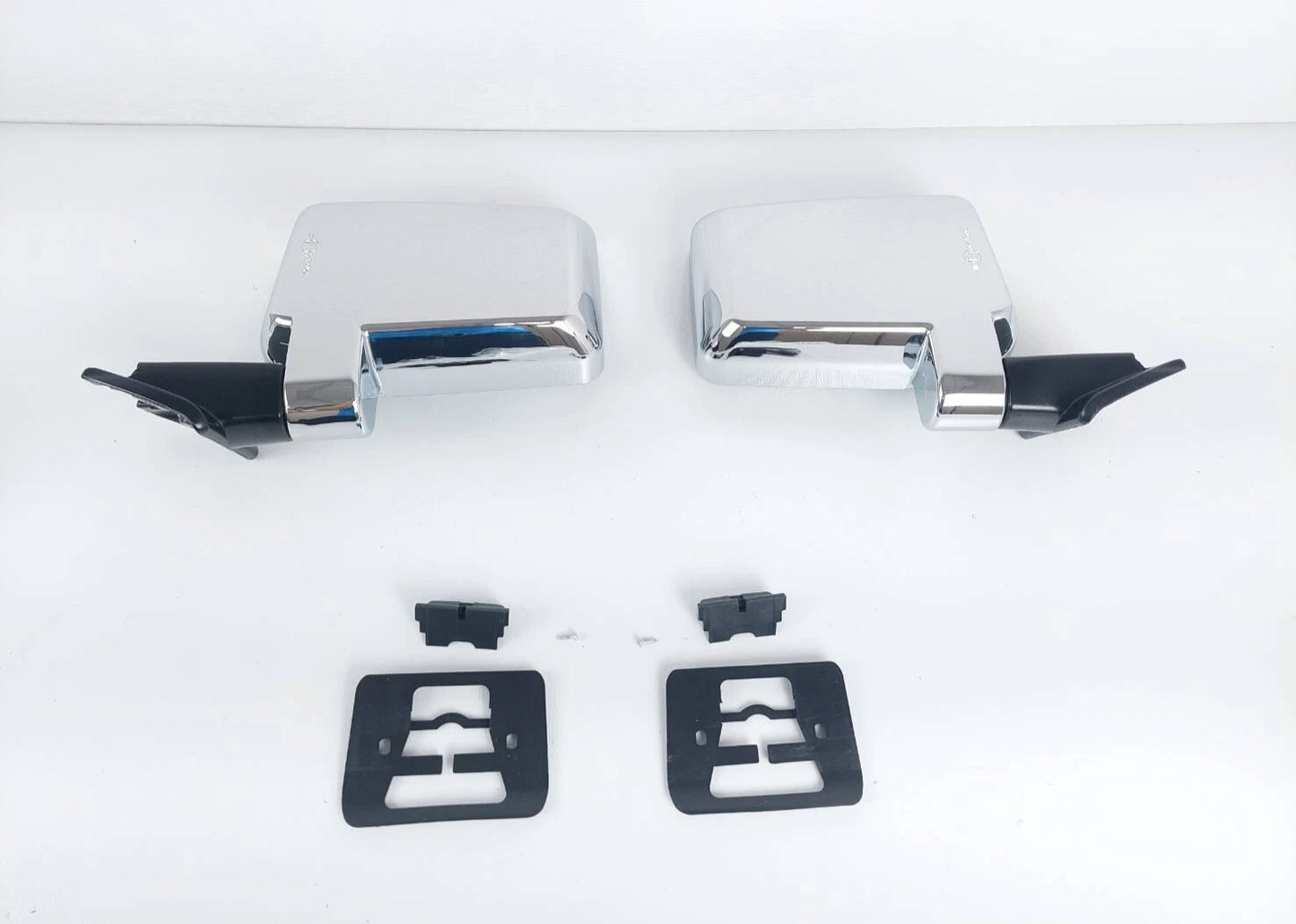 Chrome Flat Side Door Mirror for Landcruiser 60 Series (1987-1990) LH+RH