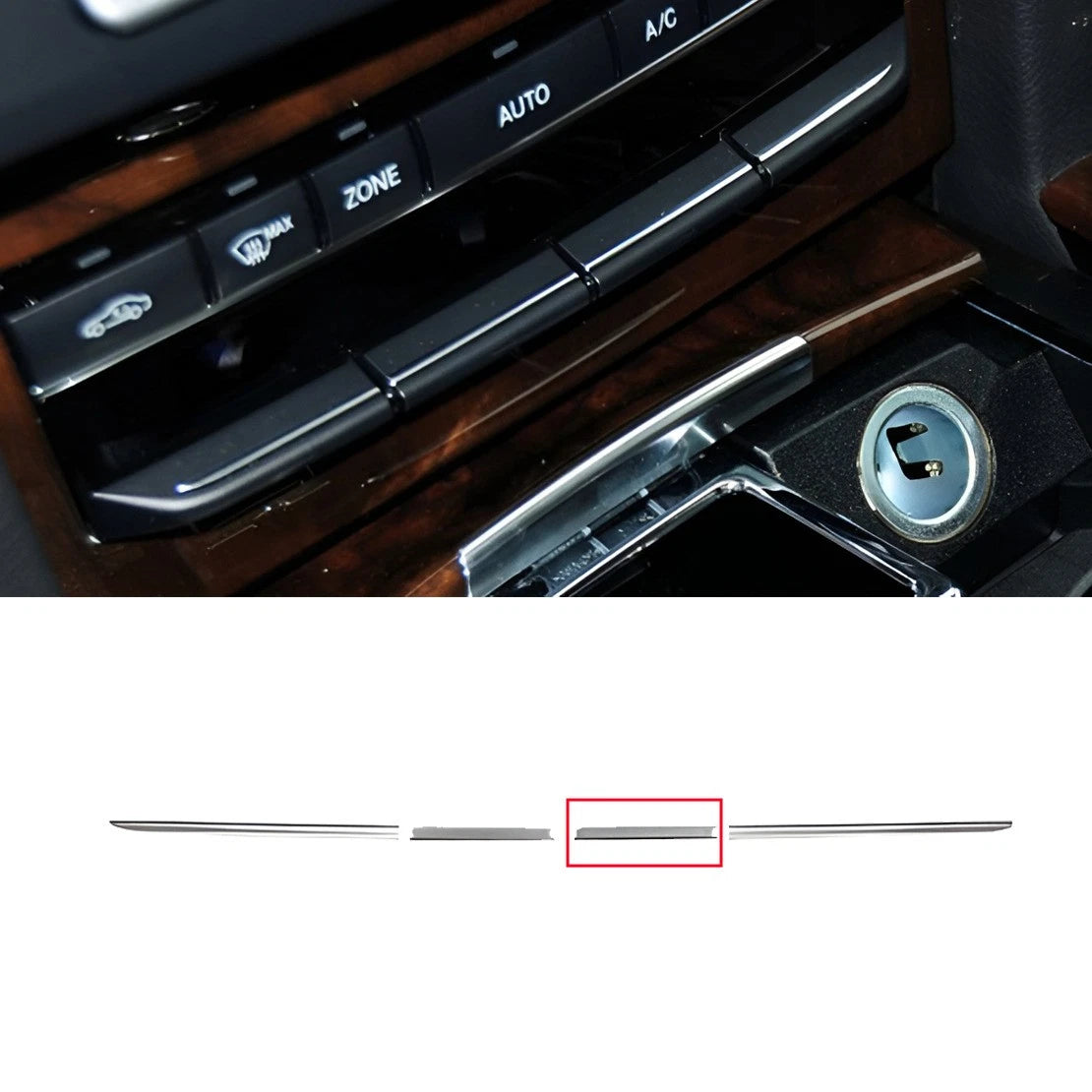 A/C Temp Control Switch Button Trim for Mercedes-Benz E W212 (2008-2014)