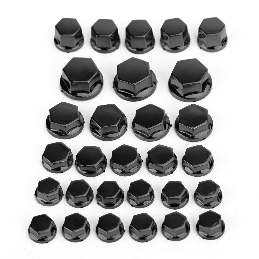30 x Black Caps Screw Covers for Moped Mokick Scooter Motorcycle