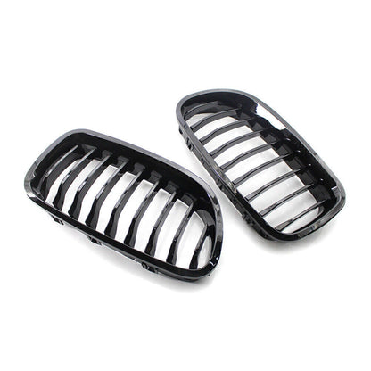 Gloss Black Front Kidney Grille Cover for BMW F10 F11 M5 Sedan (2010-2016)