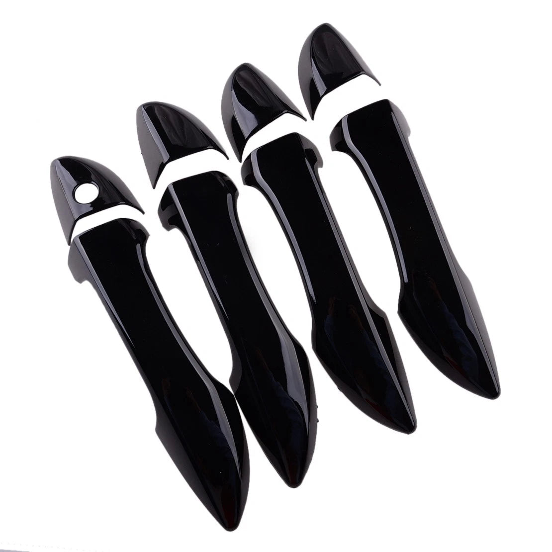 Black Exterior Door Handle Cover Trim for Toyota Corolla Sedan (2014-2019)