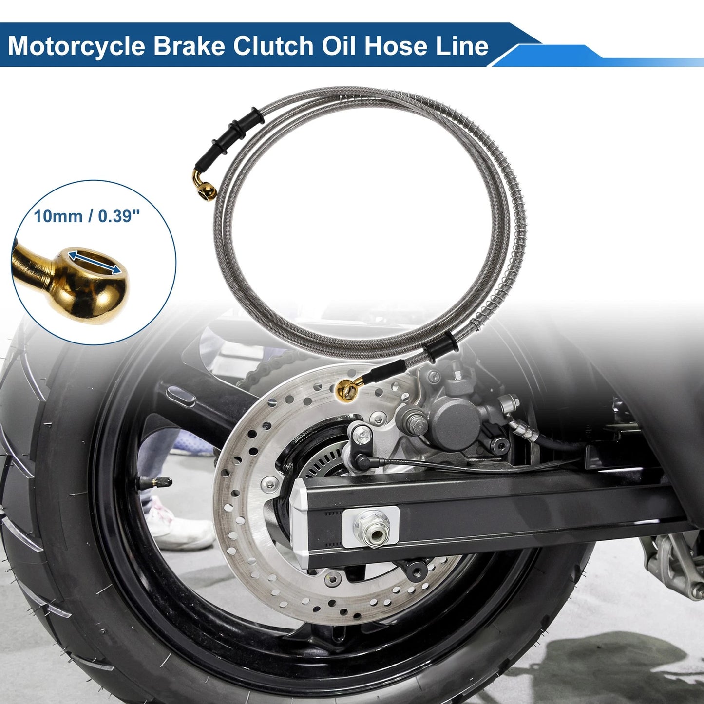 Oil Hose Line 200cm Brake Clutch for Motorcycle