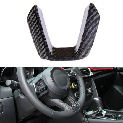 Carbon Fiber Steering Wheel Lower Cover Trim Fit For Mazda CX-5 2014-2021