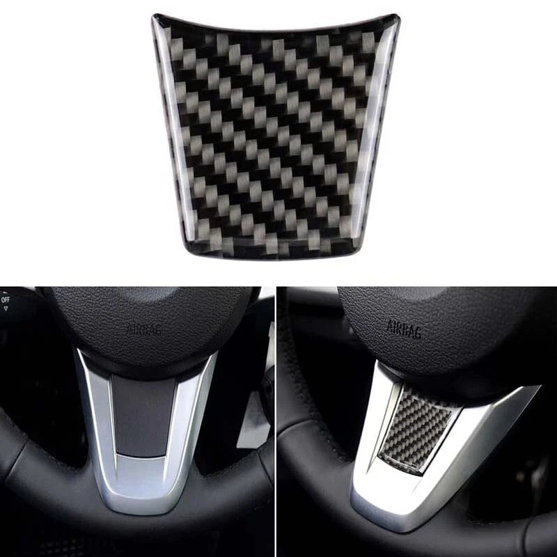 Real Carbon Fiber Car Steering Wheel Sticker Lower Trim Fit For BMW Z4 2009-2015