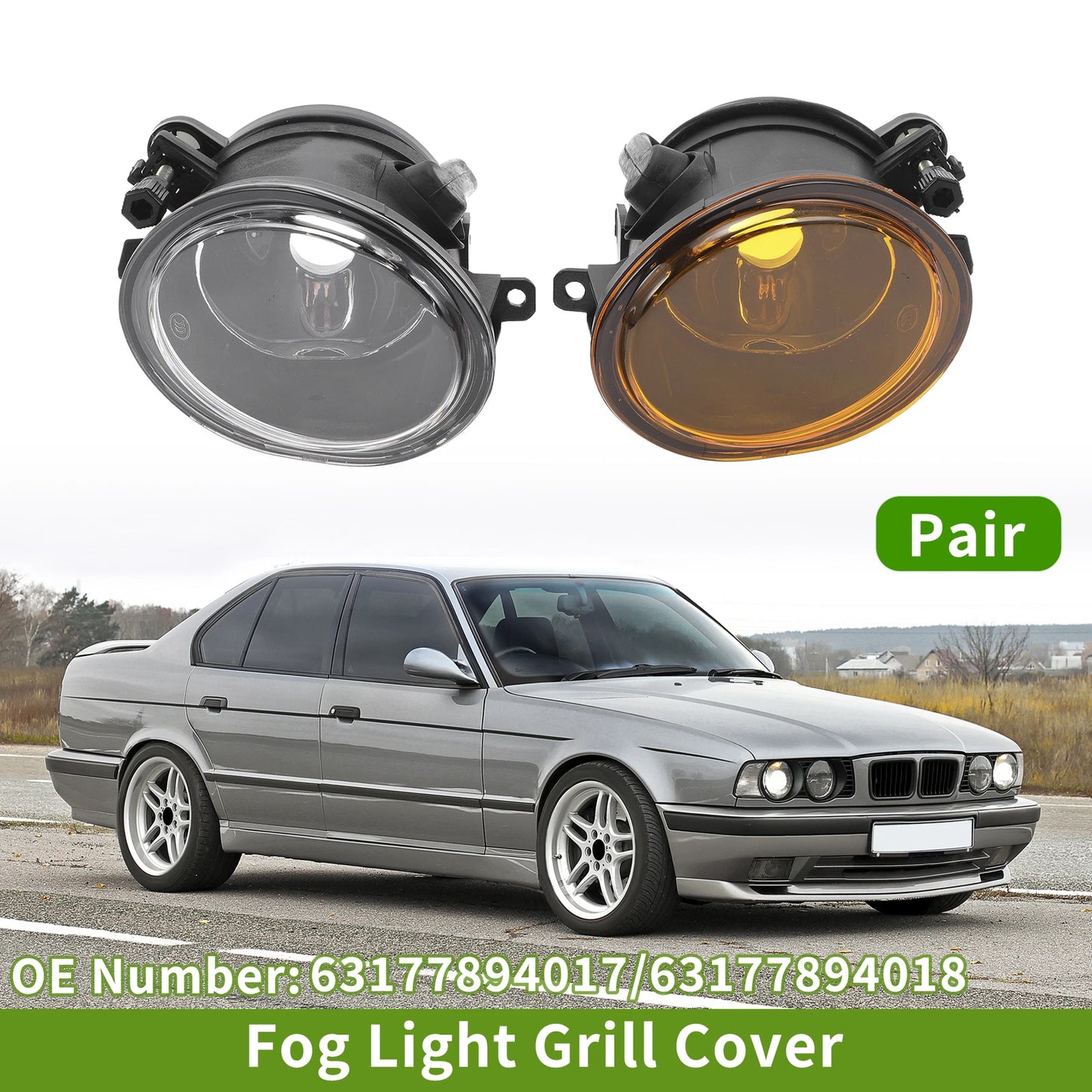 Fog Light Grills for BMW M5 (2 x) (2018-2023)