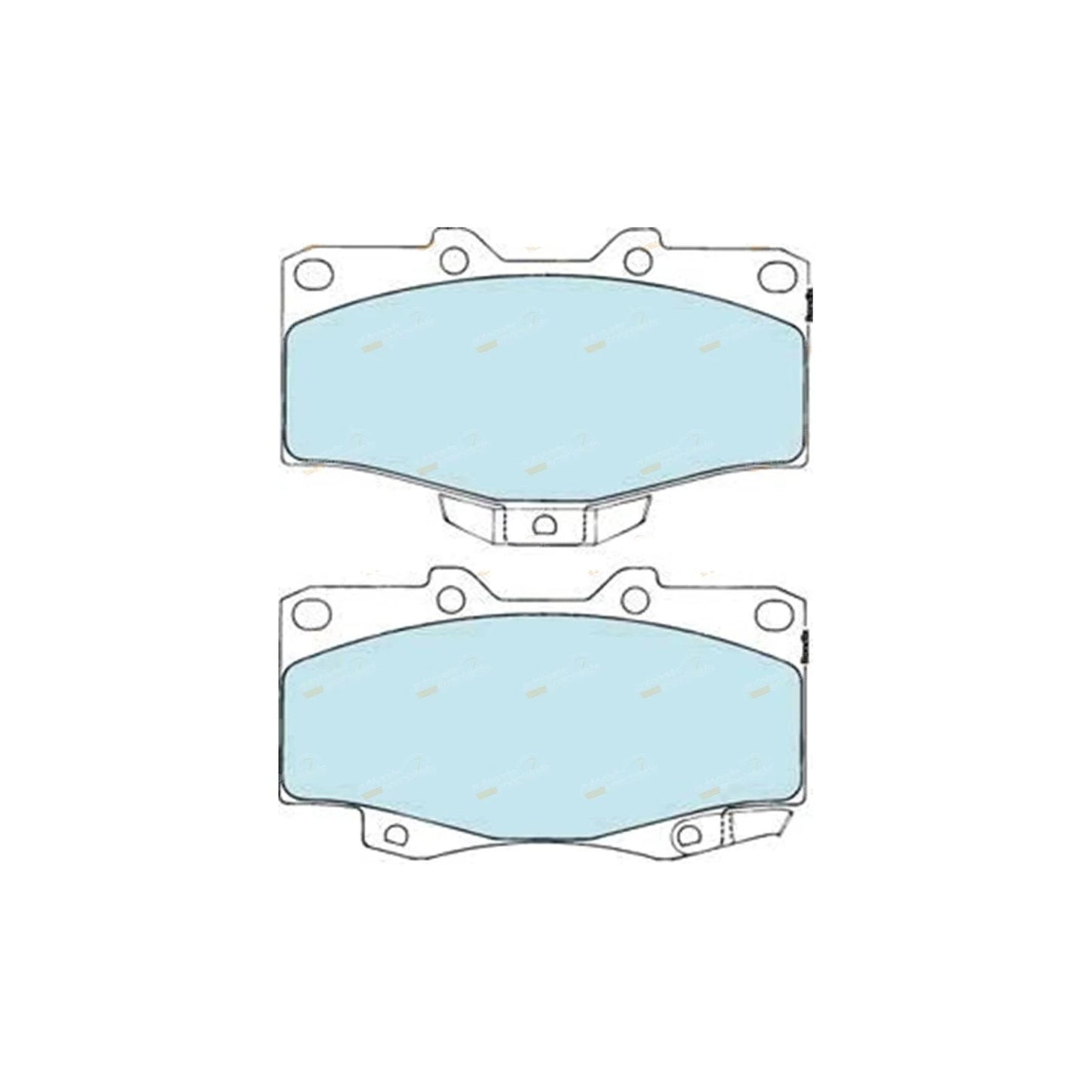 / 4x4 Front Disc Brake Pad Set for Toyota Hilux (1988–2005)