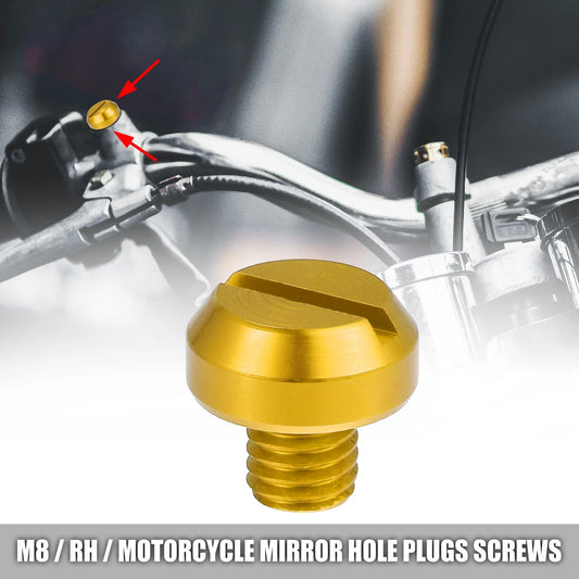 Mirror Hole Plug Screw Cap for Universal M8 Motorcycle