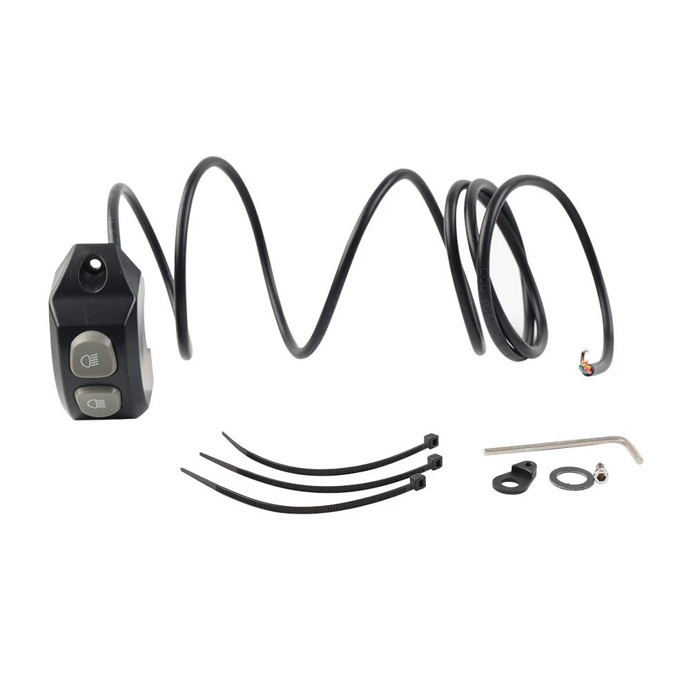 Grey Motor Handle Fog Light Switch Control for BMW R1200GS R1250GS F850GS F750GS