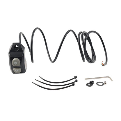 Grey Motor Handle Fog Light Switch Control for BMW R1200GS R1250GS F850GS F750GS
