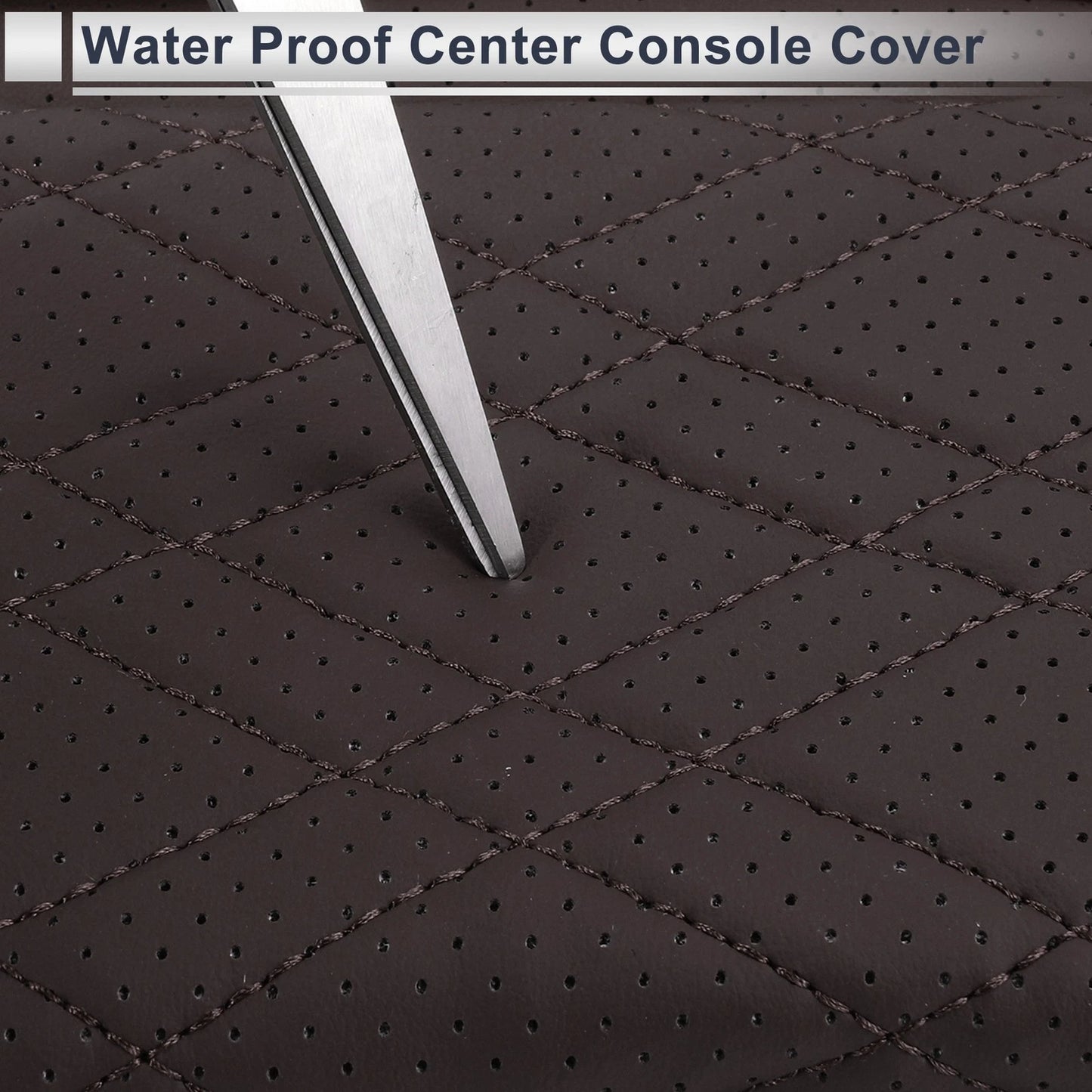 Car Center Console Cover for BMW X7 (2019-2024) - Dark Brown Storage Bag 1 Set