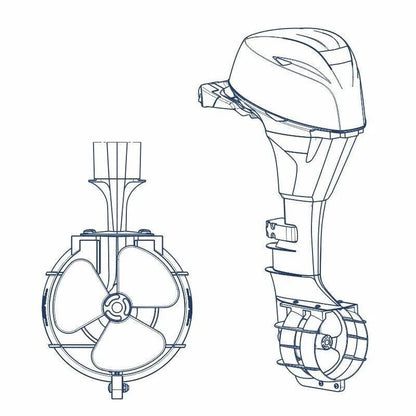 Outboard Propeller Safety Guard for Most Boats 9.9-120HP